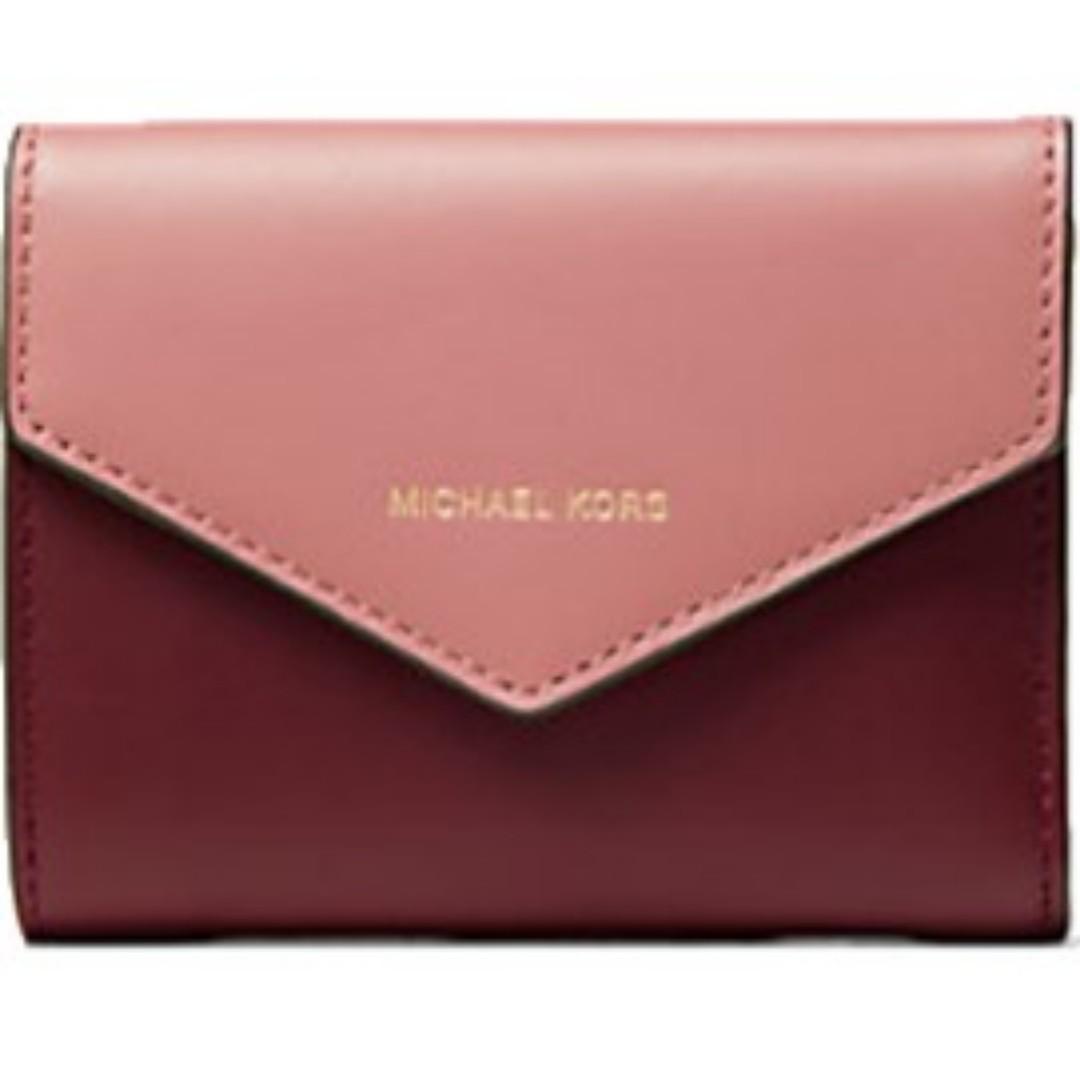 michael kors small leather envelope wallet