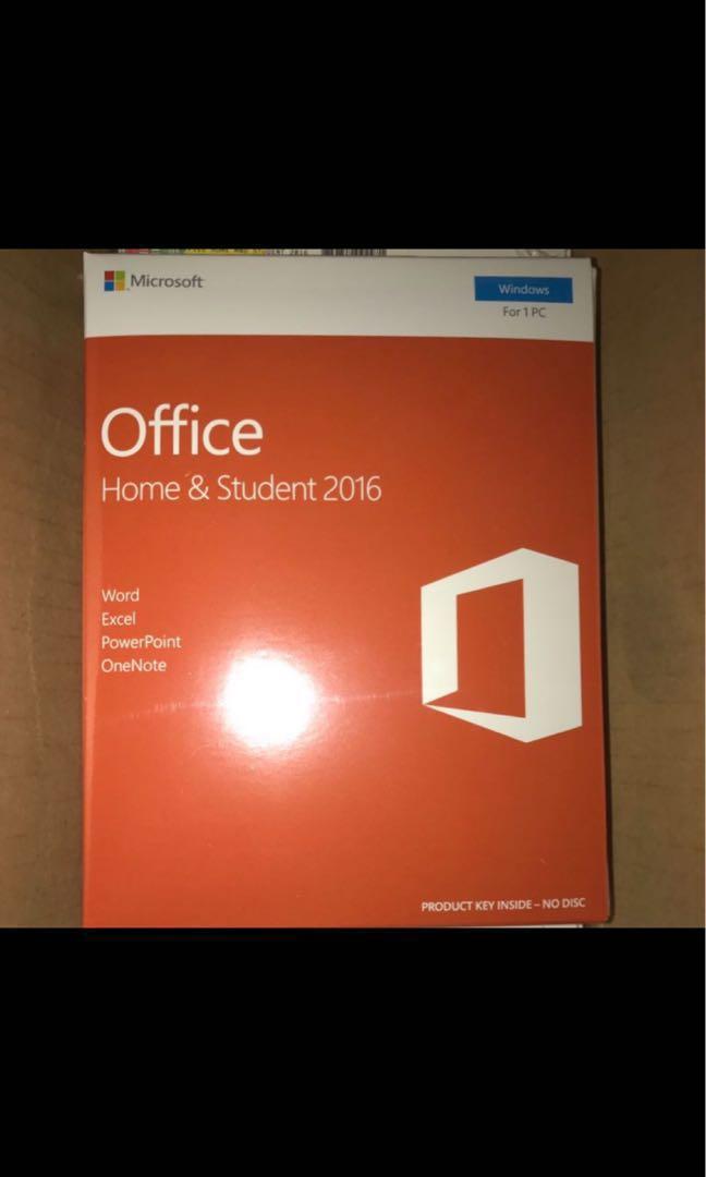 Microsoft Office Home & Student 2016, Computers & Tech, Parts