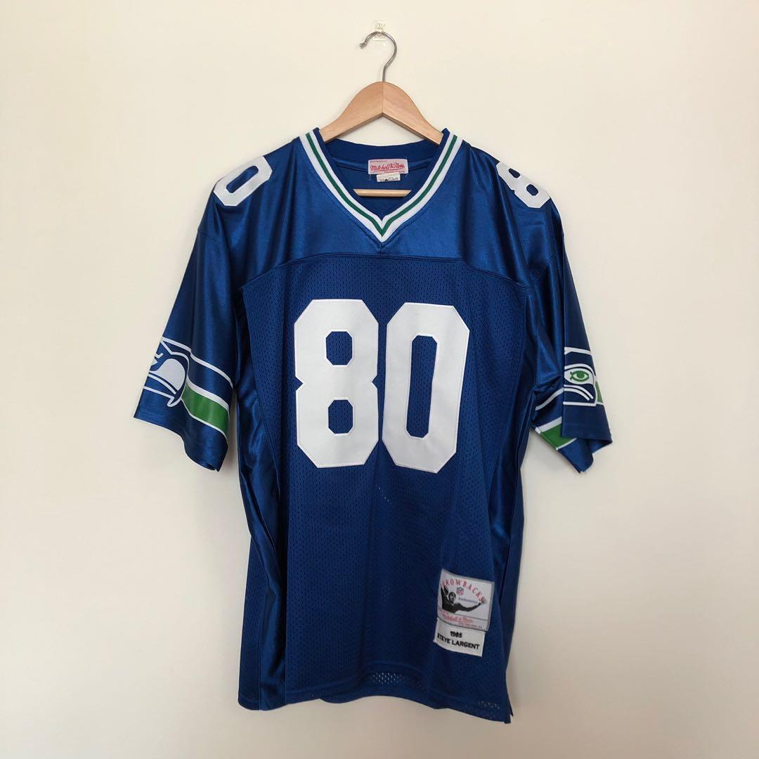 Mitchell & Ness Men's Seattle Seahawks 12th Fan Royal Throwback Jersey