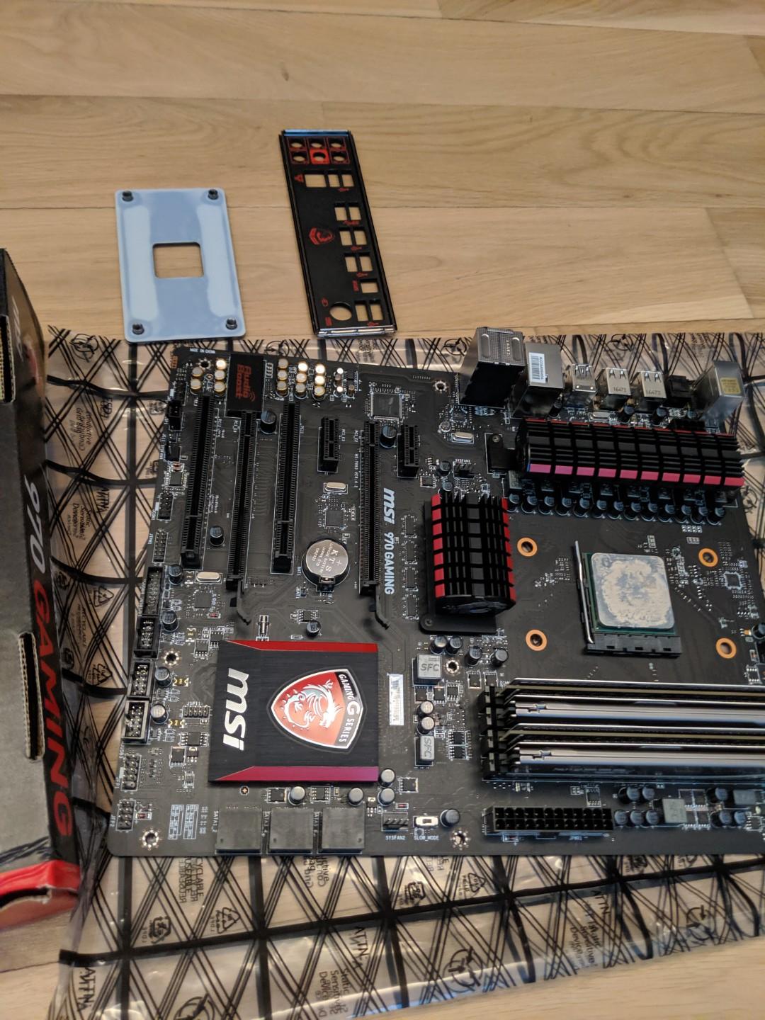 MSI 970 Gaming Motherboard w AMD FX 8350 CPU, Computers & Tech, Parts