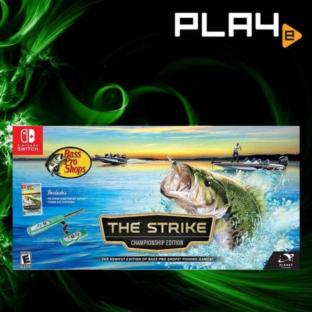 Nintendo Switch Bass Pro Shops: The Strike [Championship Edition] w Fishing  Rod Peripheral Brand New, Video Gaming, Video Games, Nintendo on Carousell
