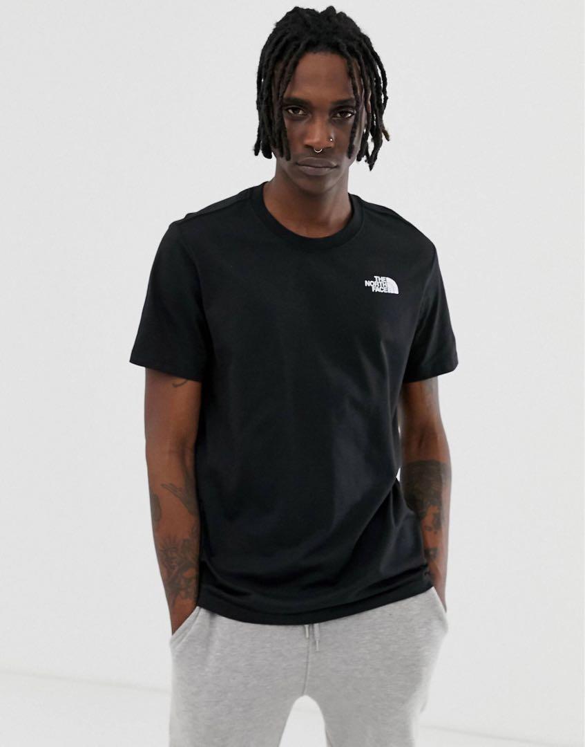North Face Red Box T Shirt Men s Fashion Tops Sets Tshirts
