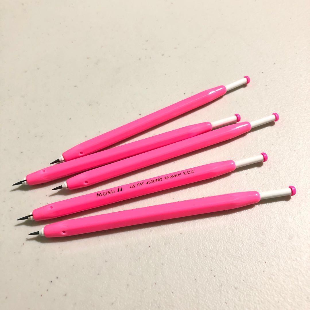 Pink Mosu Magic Pencil (Category: Stationery & School Supplies) located in Mandaluyong City. Submitted by lovedthem (Listing ID 230114253, Image 1). Description: Mosu Magic Pencil - Made in Taiwan Grade: HB only Color: Pink, Green and Red Inclusion: 11 pre sharpened leads 📣 PROMO 📣 Buy 18 pcs, Get free 1 pack of refill Buy 24 pcs, Get free 2 packs of refill Buy 2 Boxes of Refills, Get free 1 pencil Pencil 🏷 Per piece: P15 🏷 6 pcs: P50 🏷 12 p