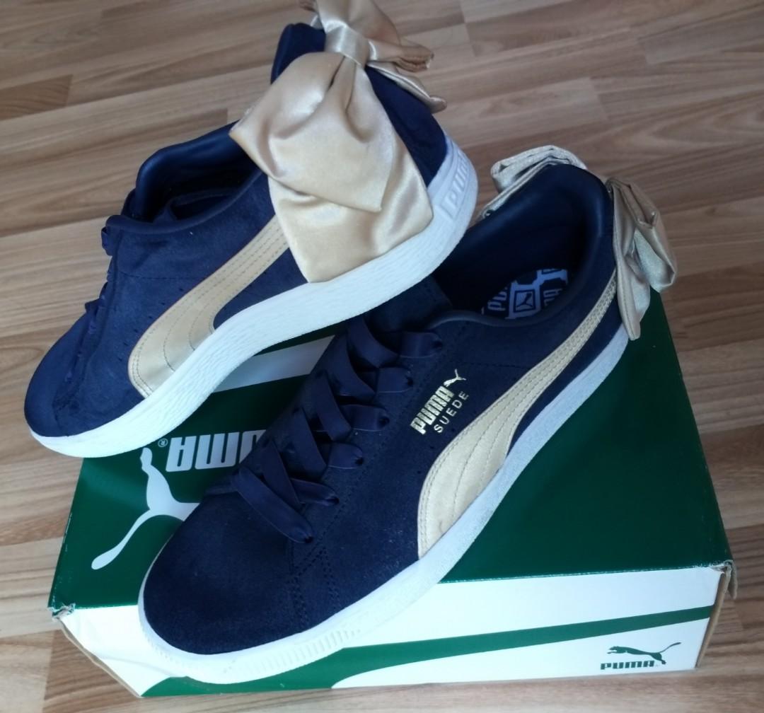 Puma suede bow blue outlet