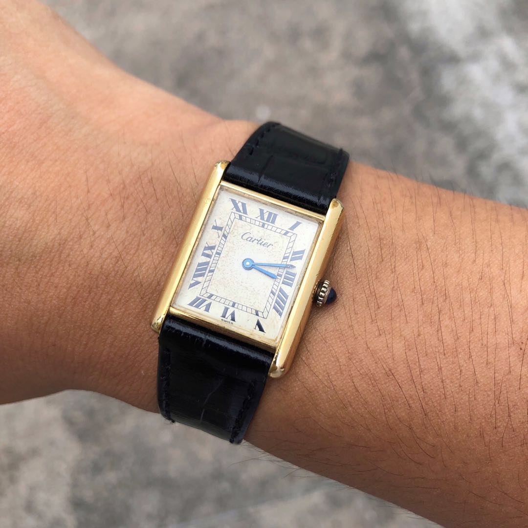 Rare Vintage Mechanical Cartier Tank Luxury Watches on Carousell