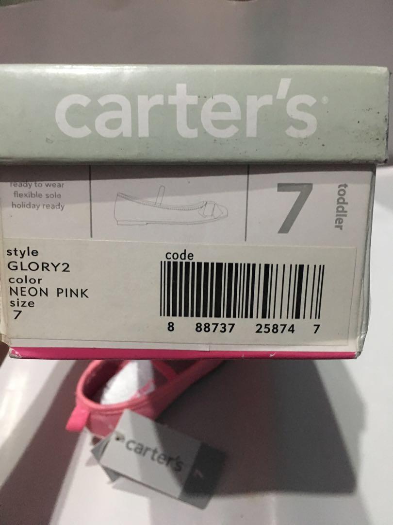 Sepatu Anak Perempuan Carters Size 7/14Cm, Bayi & Anak, Baju Anak  Perempuan, 1 Hingga 3 Tahun Di Carousell