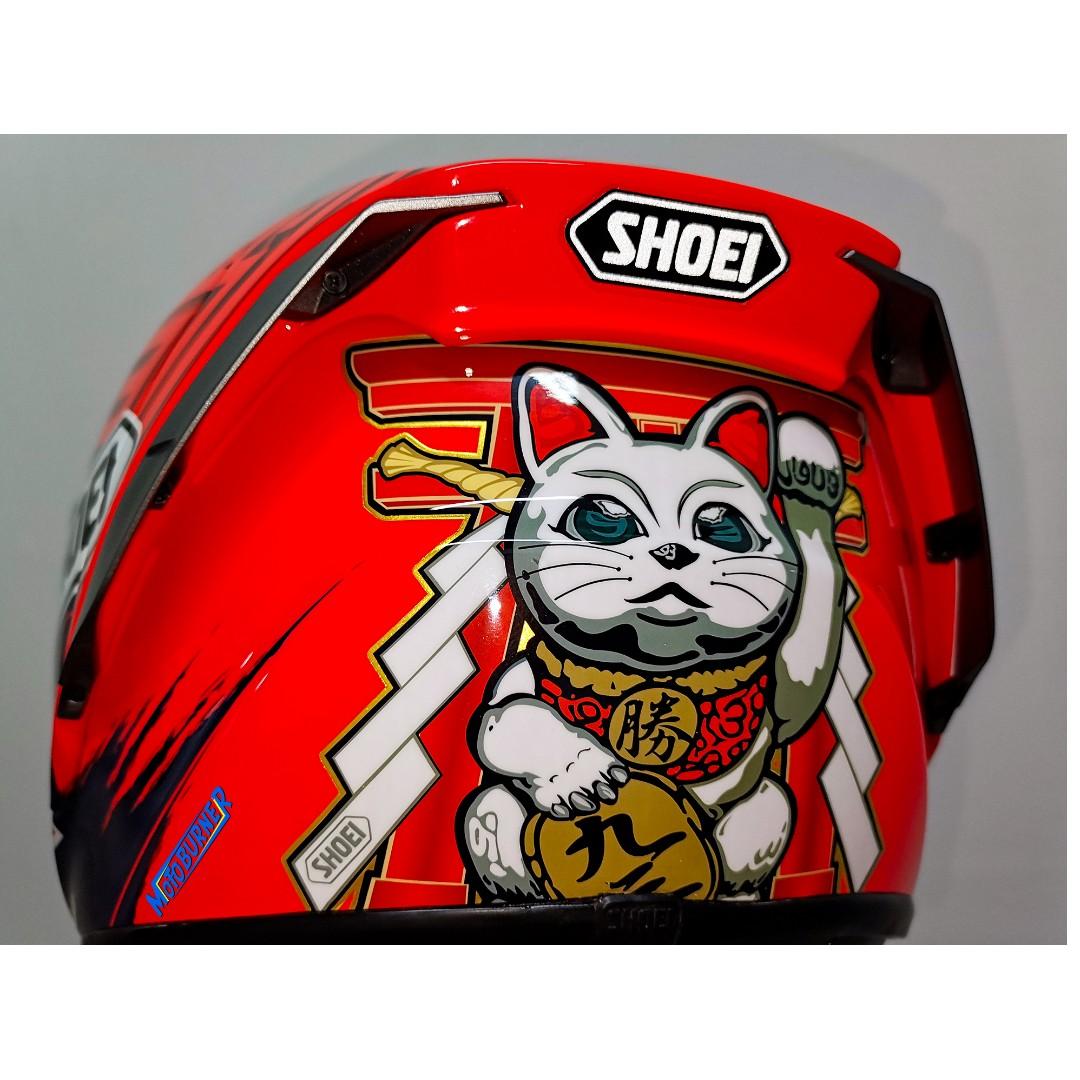 Shoei X Spirit 3 Helmets Marquez Red bull, Motorcycles, Motorcycle ...