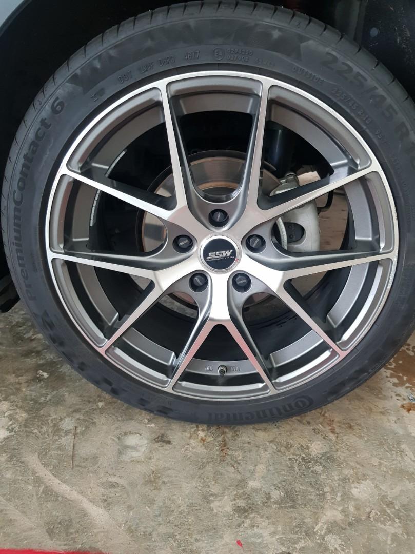 Ssw 18 Rims 4 Pieces Set Car Accessories Tyres Rims On Carousell