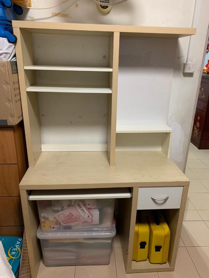 Study Table (Category: Tables & Sets) located in Singapore. Submitted by hillsta (Listing ID 230455958, Image 1). Description: Good condition H160CM W102CM D50CM.