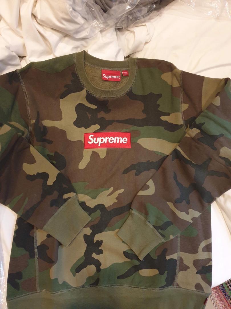 Supreme clearance camo sweatshirt