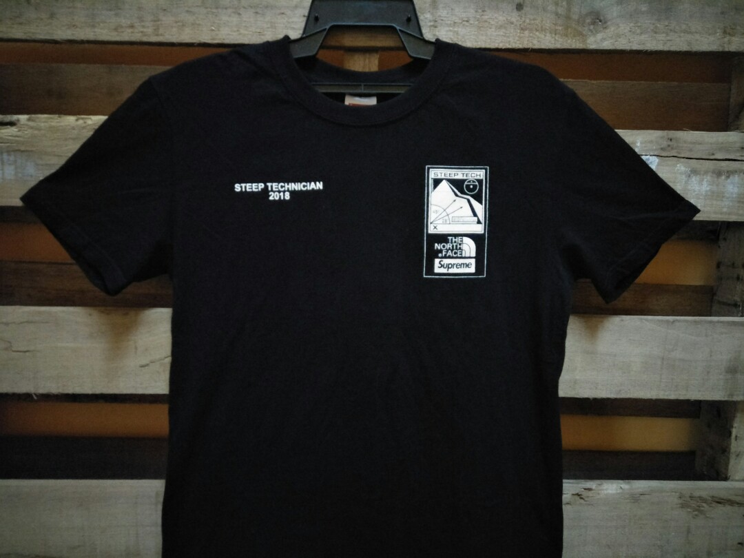 The North Face X Supreme T Shirt Men s Fashion Tops Sets