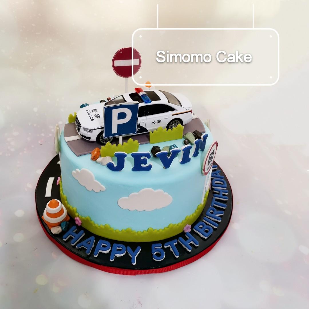 Traffic Police Car Cake Free Delivery Food Drinks Baked Goods On Carousell