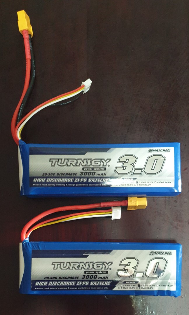 Turnigy 3S 3000mah lipo battery, Hobbies & Toys, Toys & Games on Carousell
