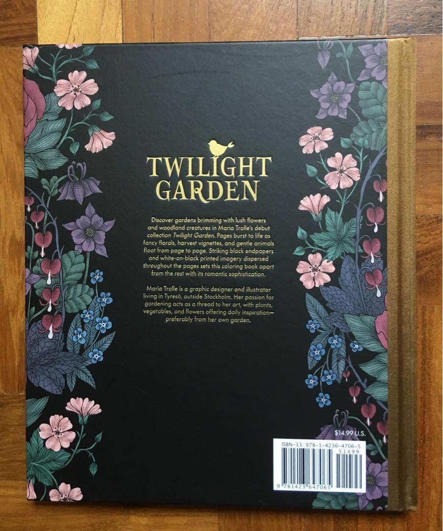 Lush Twilight Garden Coloring Book Artwork Collection