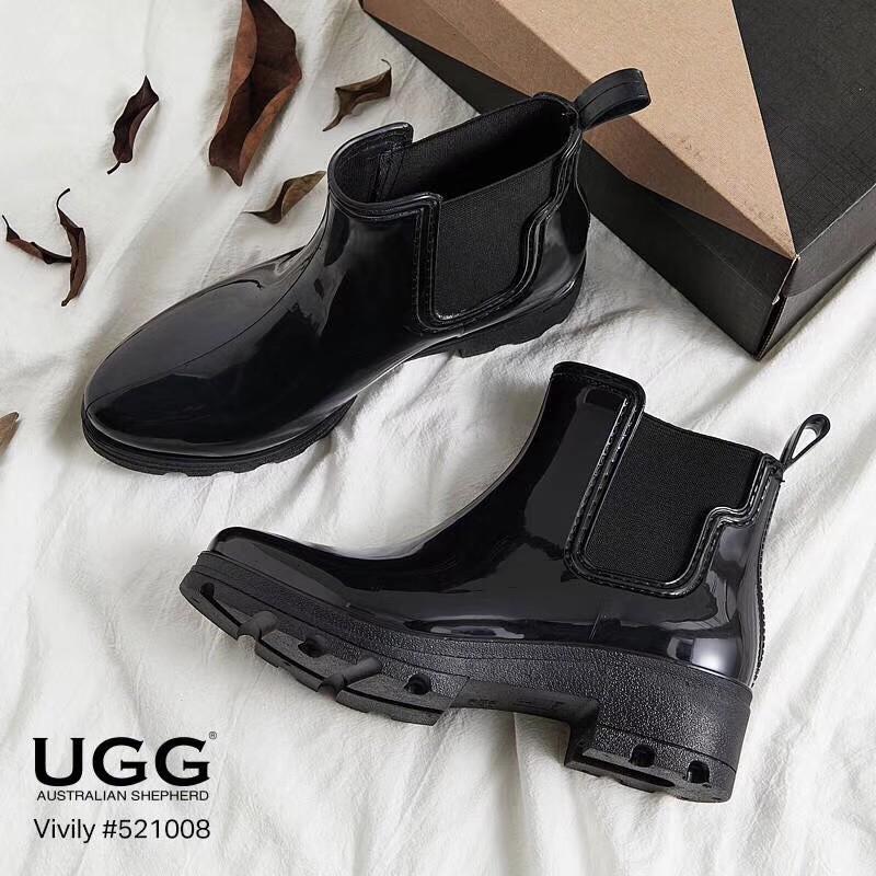 gray ugg rain boots