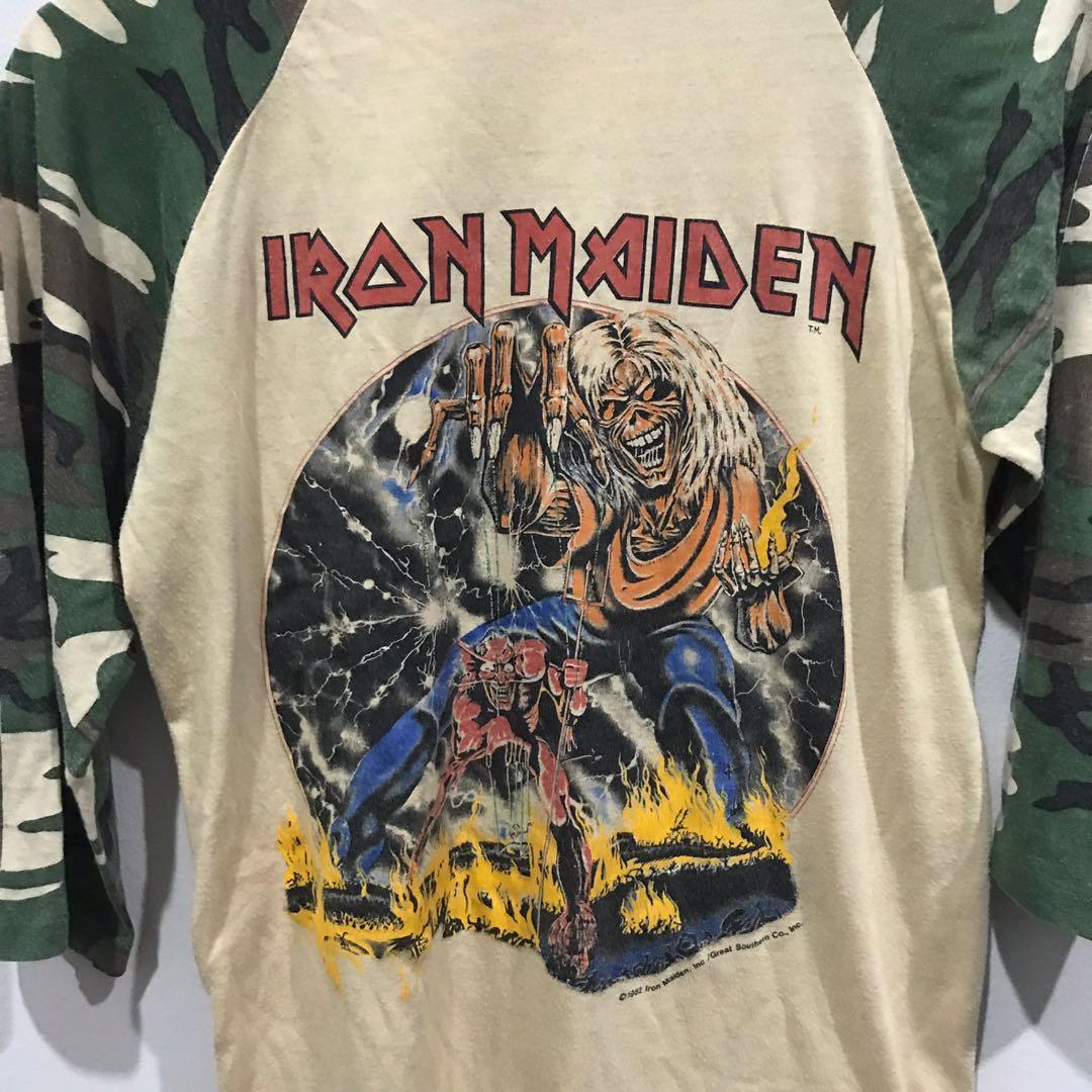 Vintage 3Q IRON MAIDEN Camo number of 