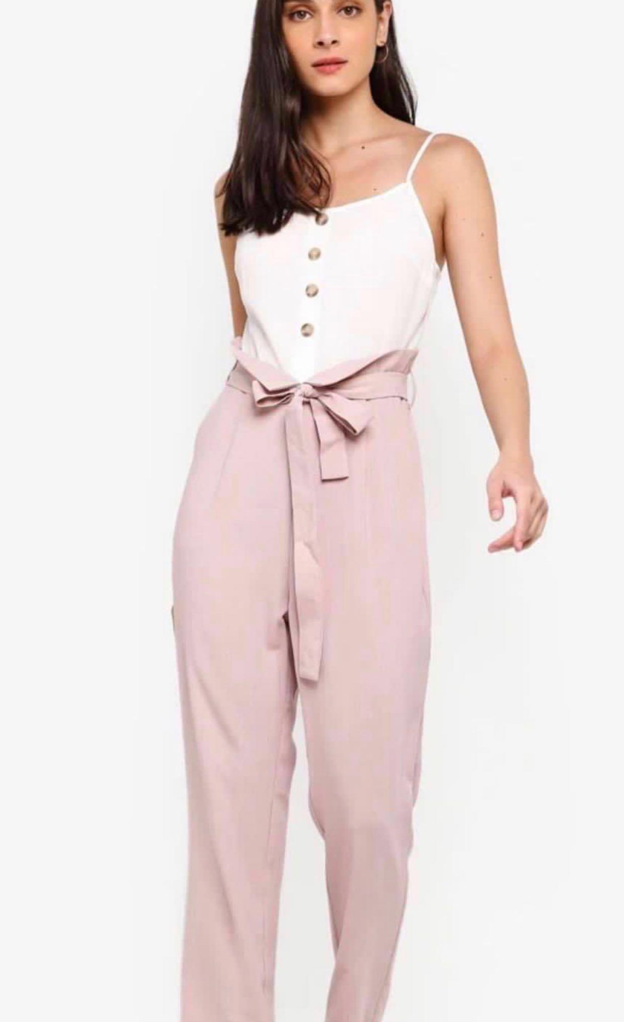 sandro pink jumpsuit