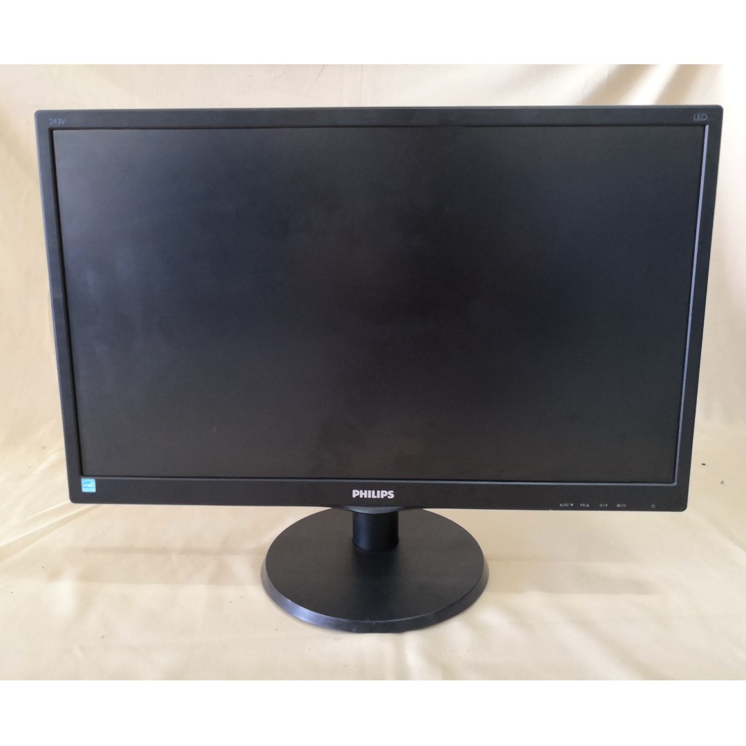 24" FULL HD LED Gaming Monitor Philips 243V5L DVID & VGA INTERFACE LED MONITOR 24 inch LCD