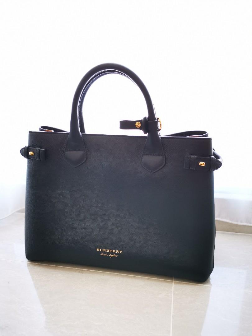 burberry leather tote