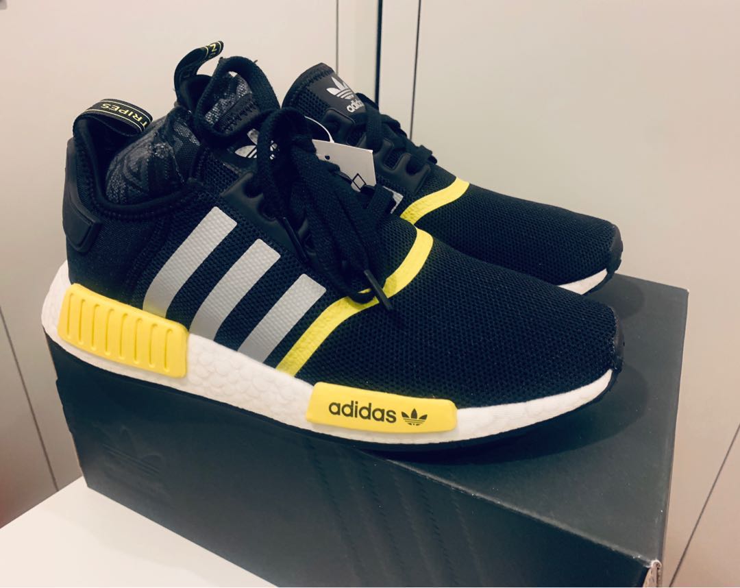 adidas nmd black yellow