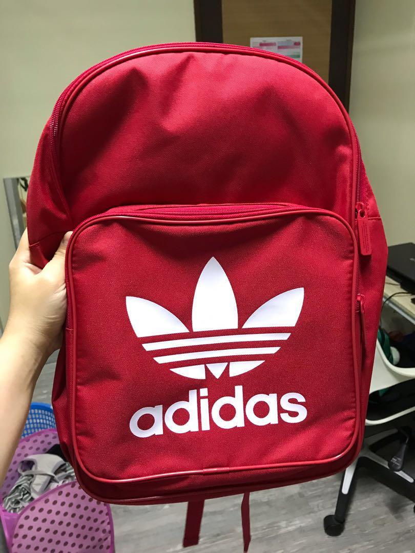 adidas pink trefoil backpack