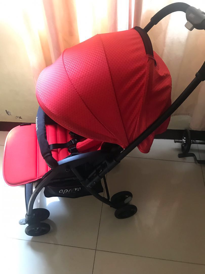 apruva stroller red
