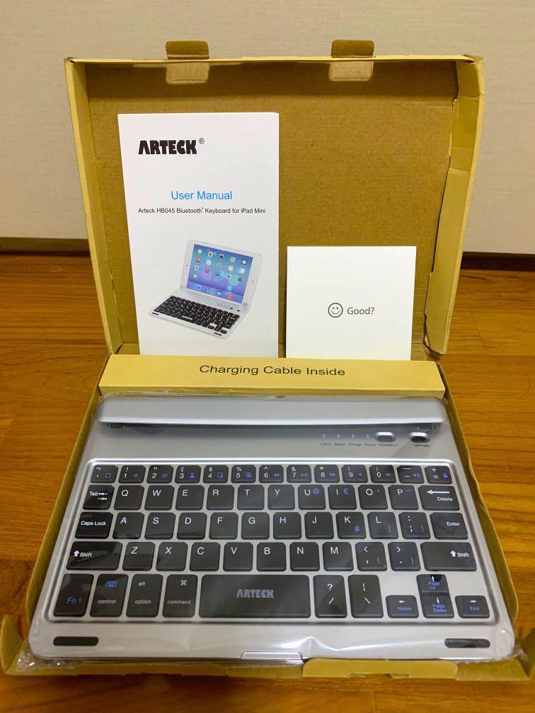 Arteck Hb045 Bluetooth Keyboard For Ipad Mini Mobile Phones