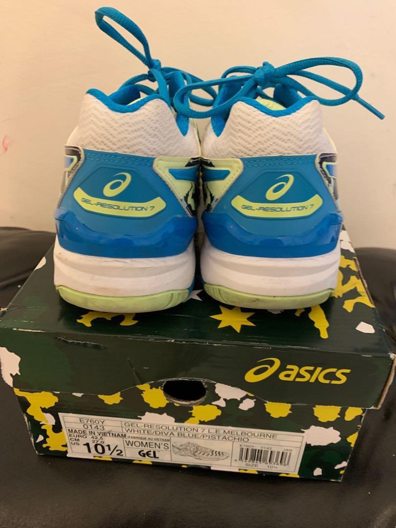 Asics gel resolution 7 limited edition melbourne men's tennis shoe top