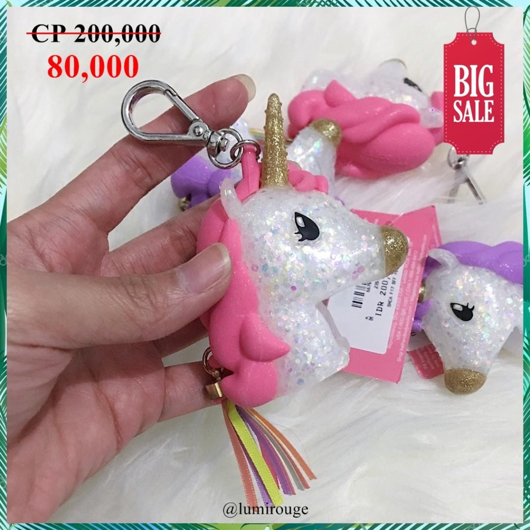 Bath And Body Works Bbw Pocketbac Holder Unicorn Pink Gantungan Kunci Barang Mewah Aksesoris Di Carousell