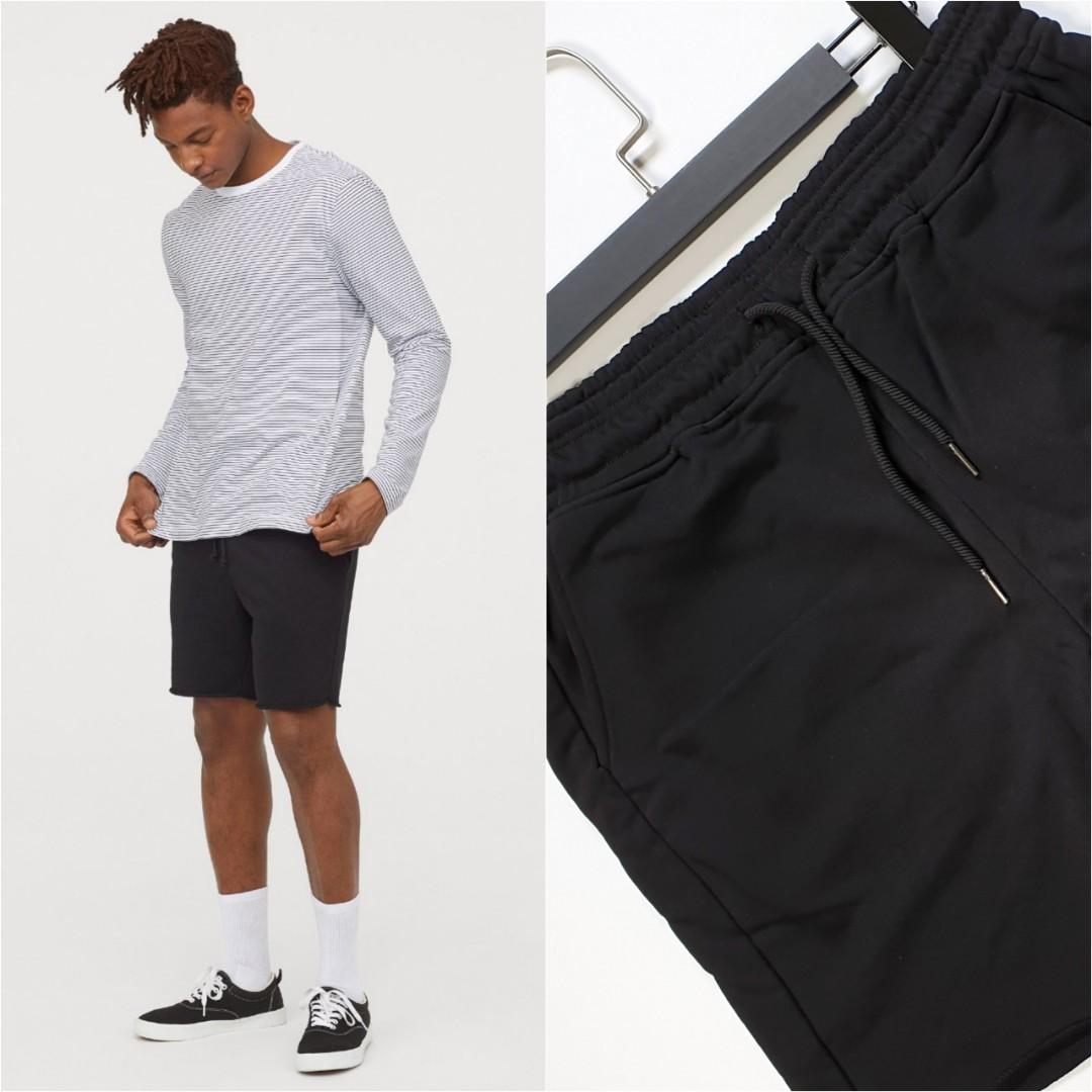 raw hem sweat shorts