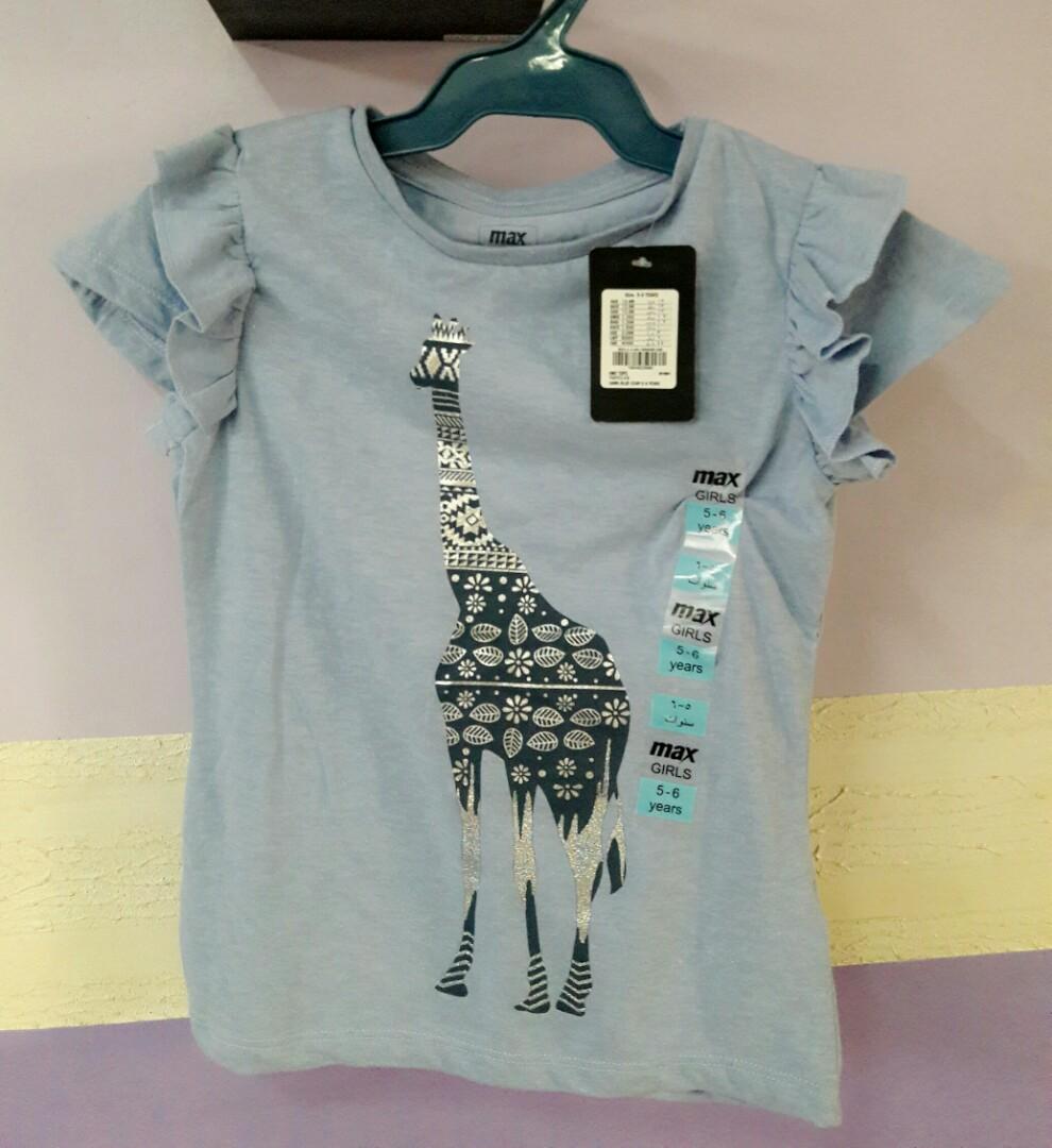Girl's Blue ruffled top (Category: Babies & Kids Fashion) located in Quezon City. Submitted by baglavah (Listing ID 230610819, Image 1). Description: Max ruffled sleeves girl's top 4-6yo 150 For shipping only.