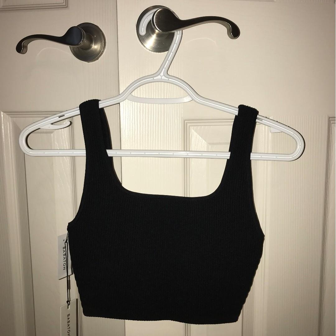 Aritzia Babaton Black Twist Bralette XS X-Small - $32 - From Bethany