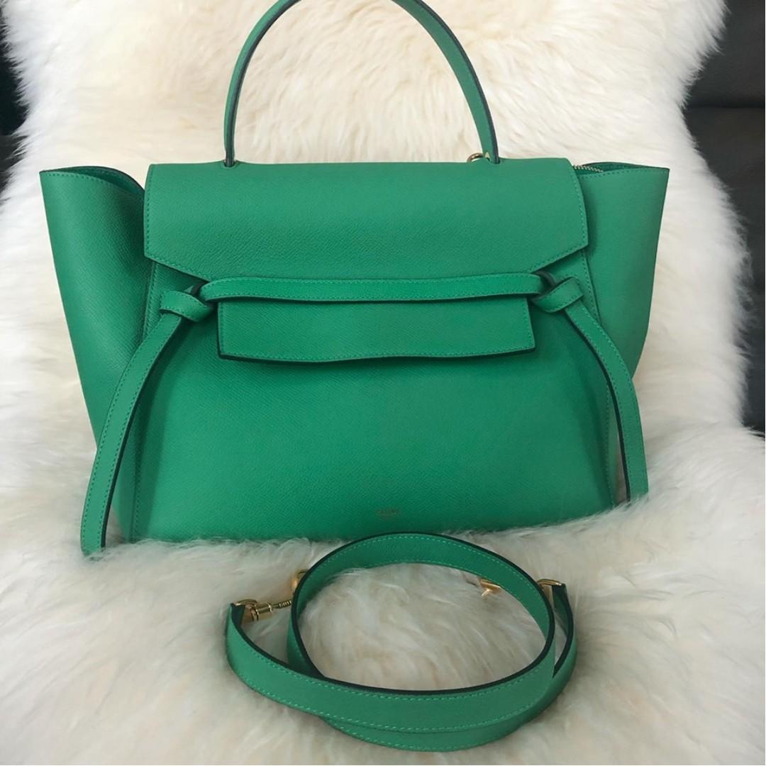 Celine belt green hot sale