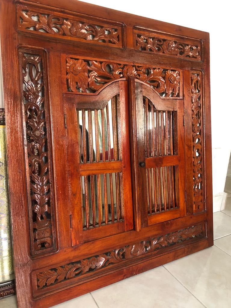  Cermin  Kayu  Jati  Rumah Perabot Perabot di Carousell