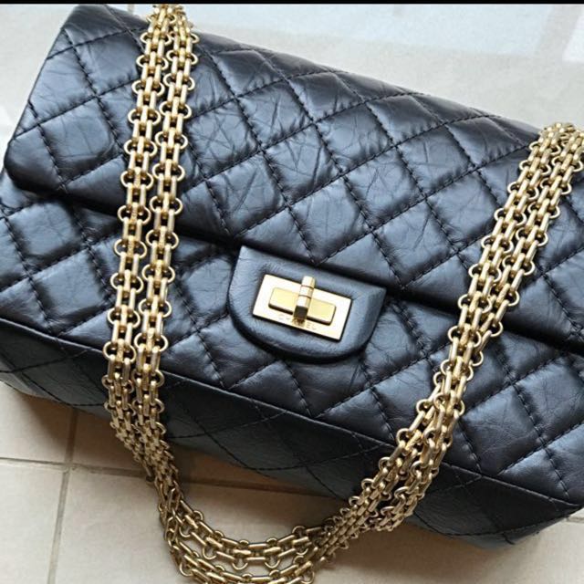 chanel reissue belt bag black