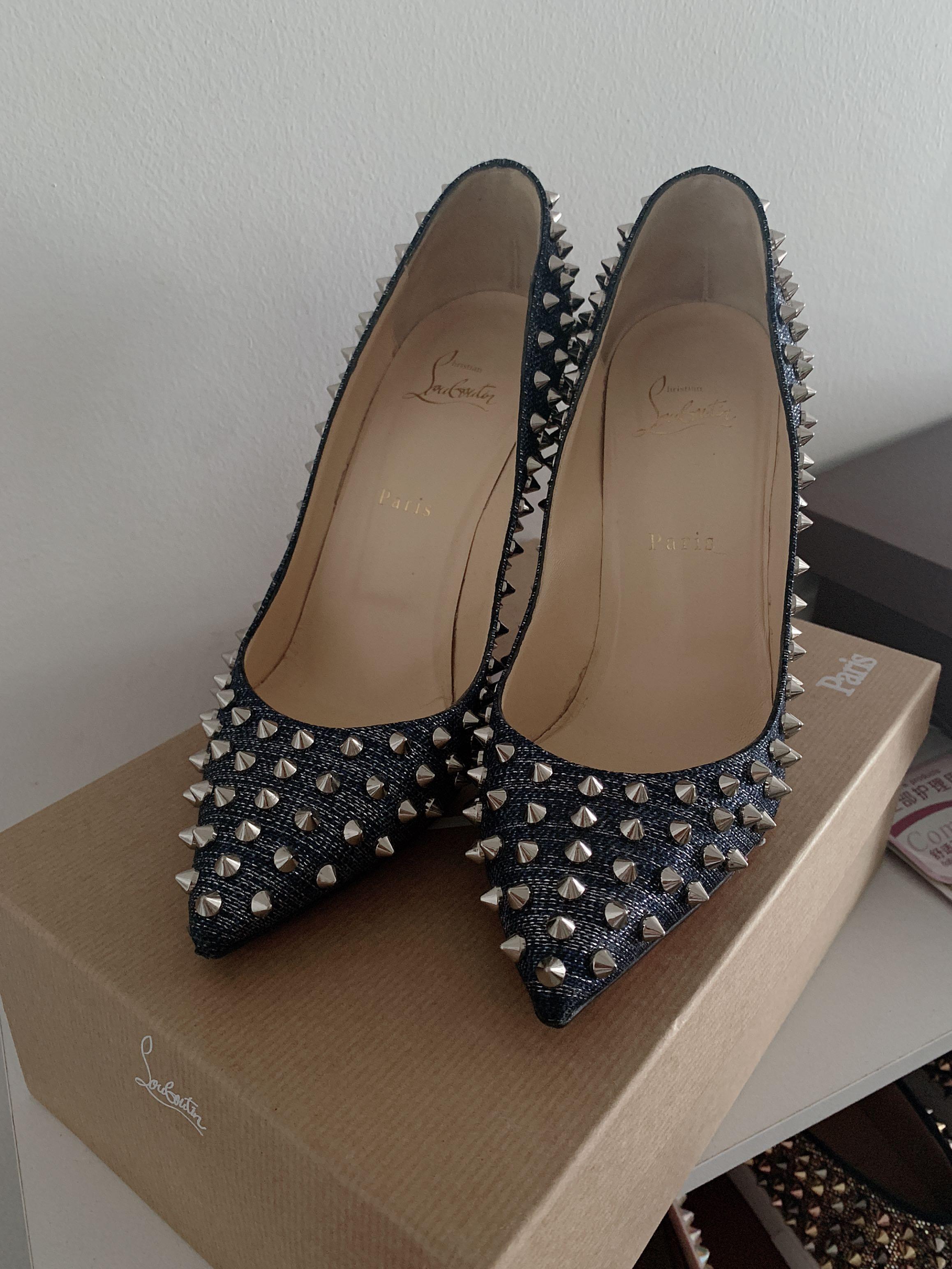Christian Louboutin follies spikes Women s Fashion Footwear