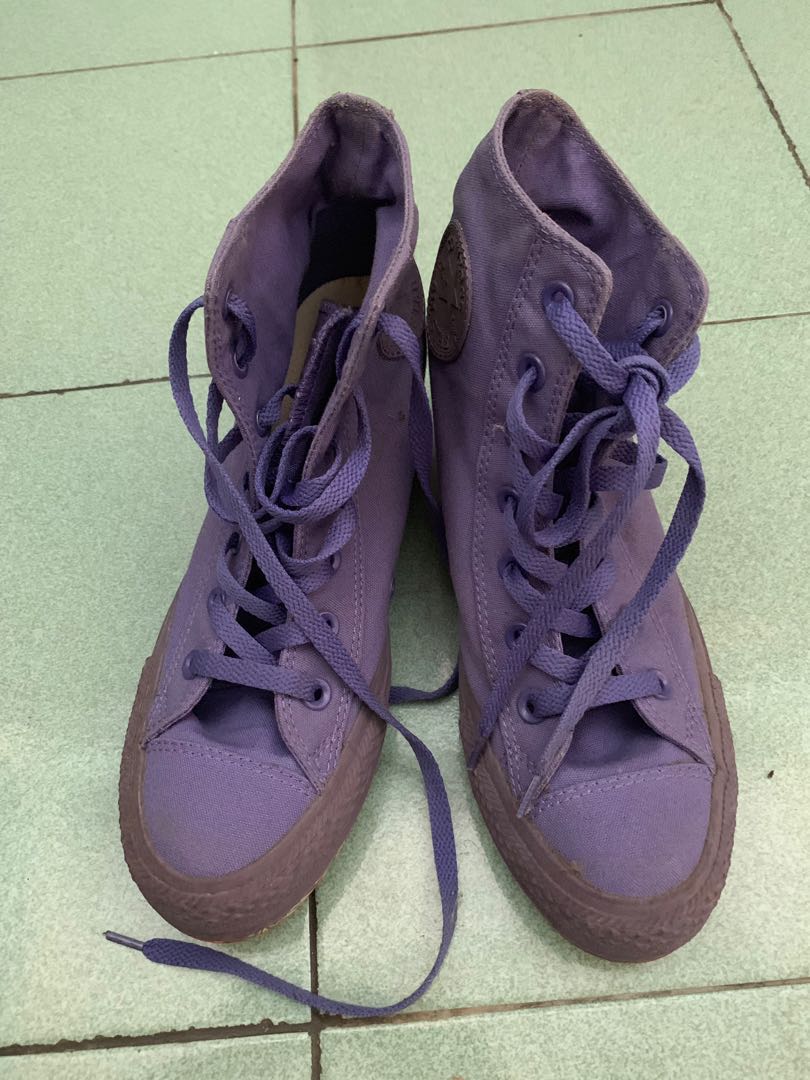 purple converse heels Online shopping 
