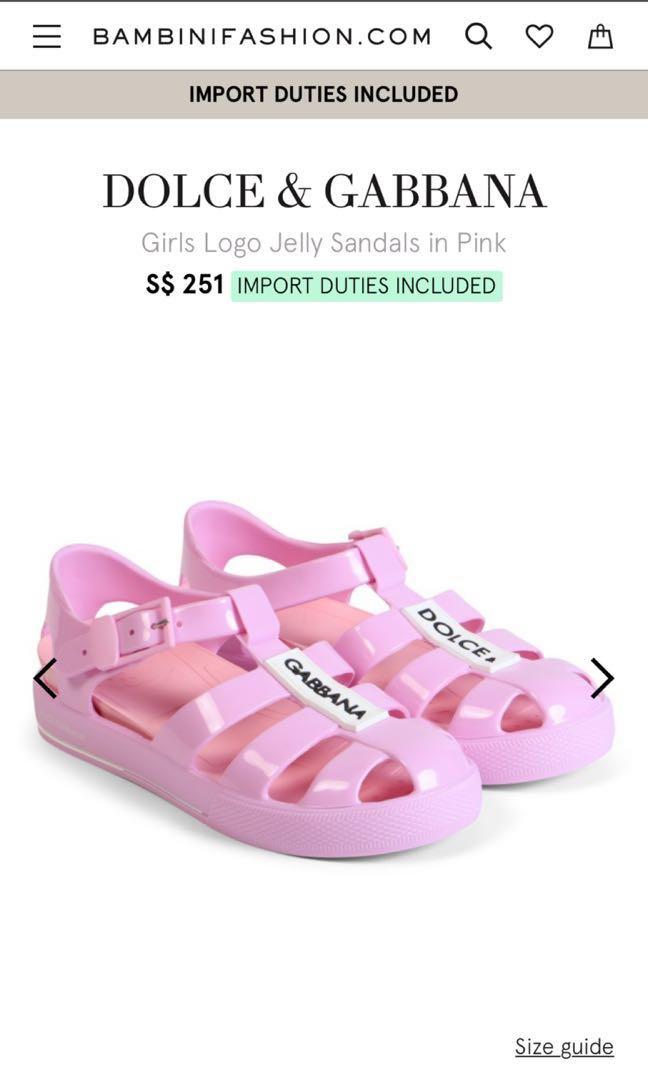 dolce and gabbana jelly shoes