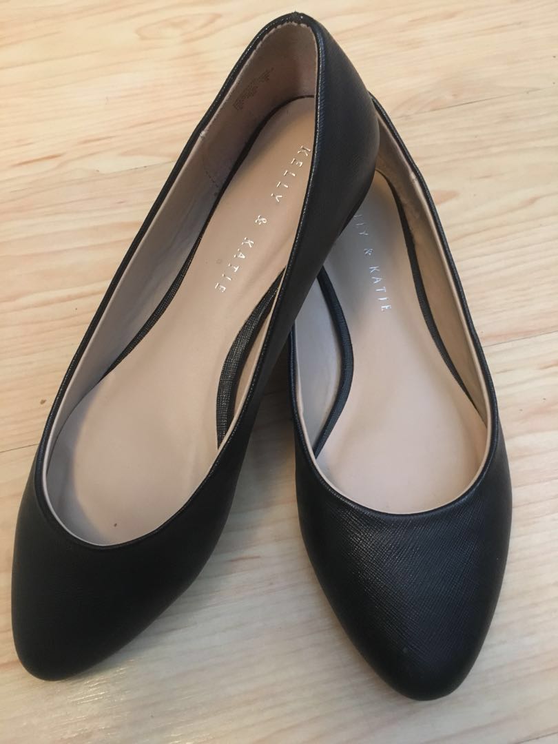 Kelly & top katie black flats