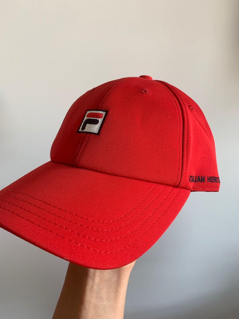Fila red cap cheap
