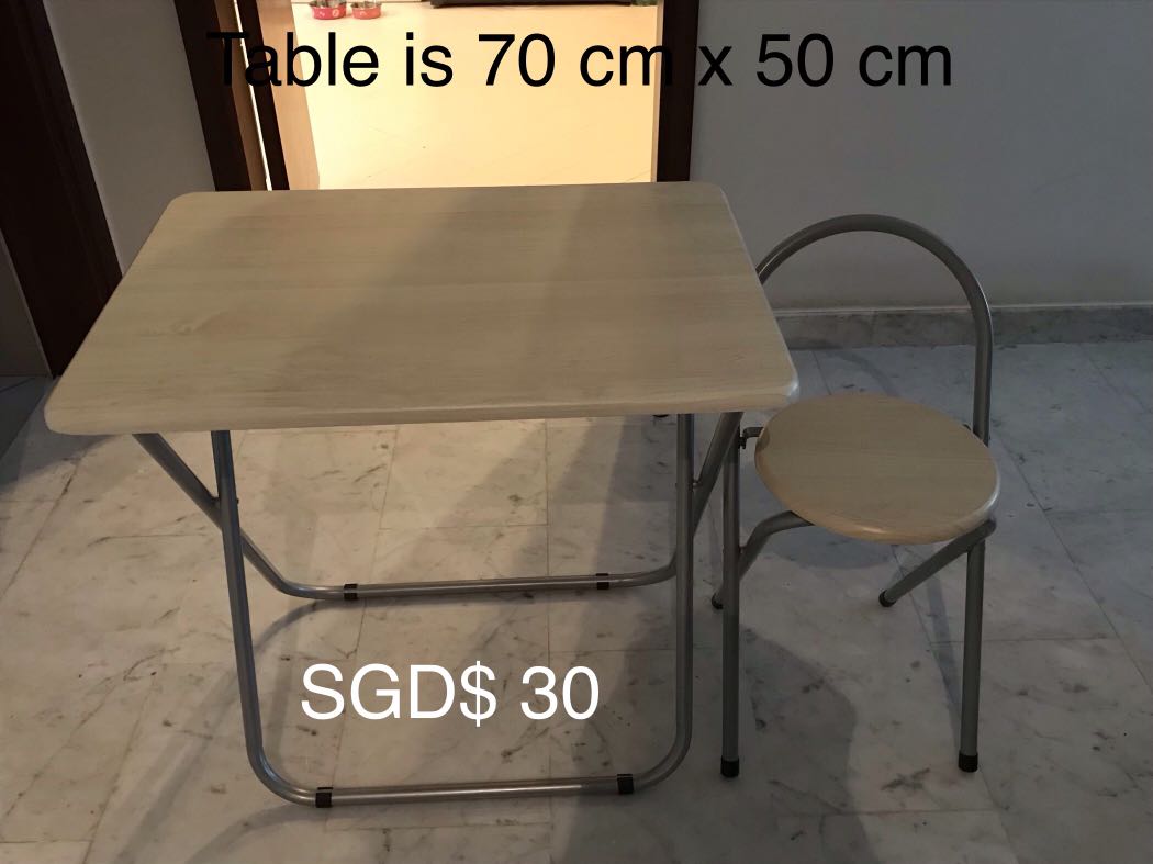Foldable Table With Seat Barely Used