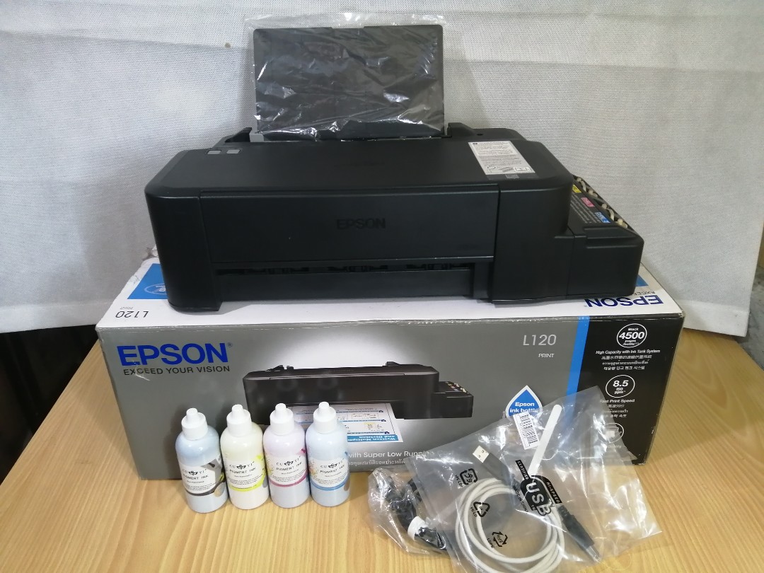 For sale Epson L120 pigment ink for printing tshirt, Computers \u0026 Tech,  Printers, Scanners \u0026 Copiers on Carousell