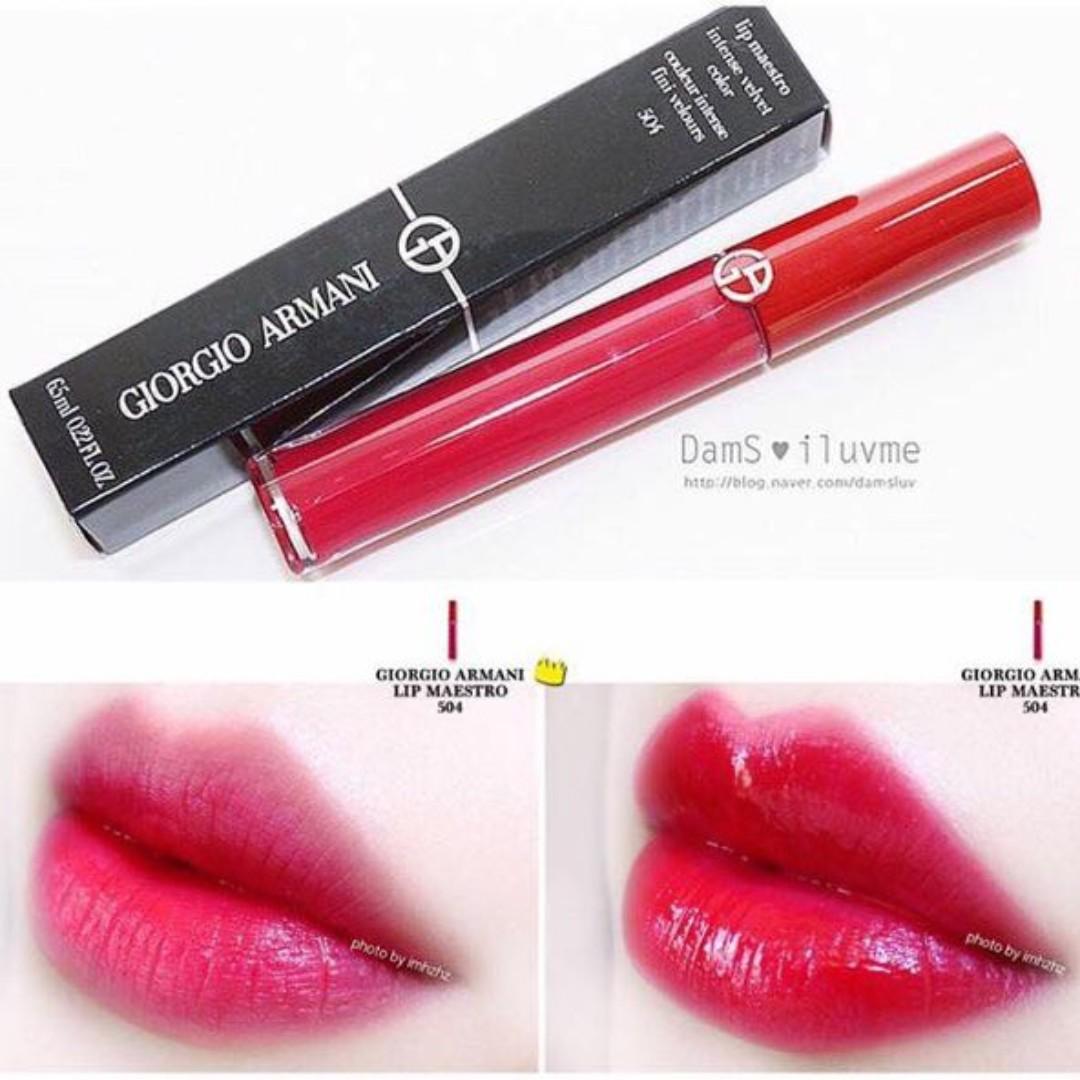 armani lip maestro 205