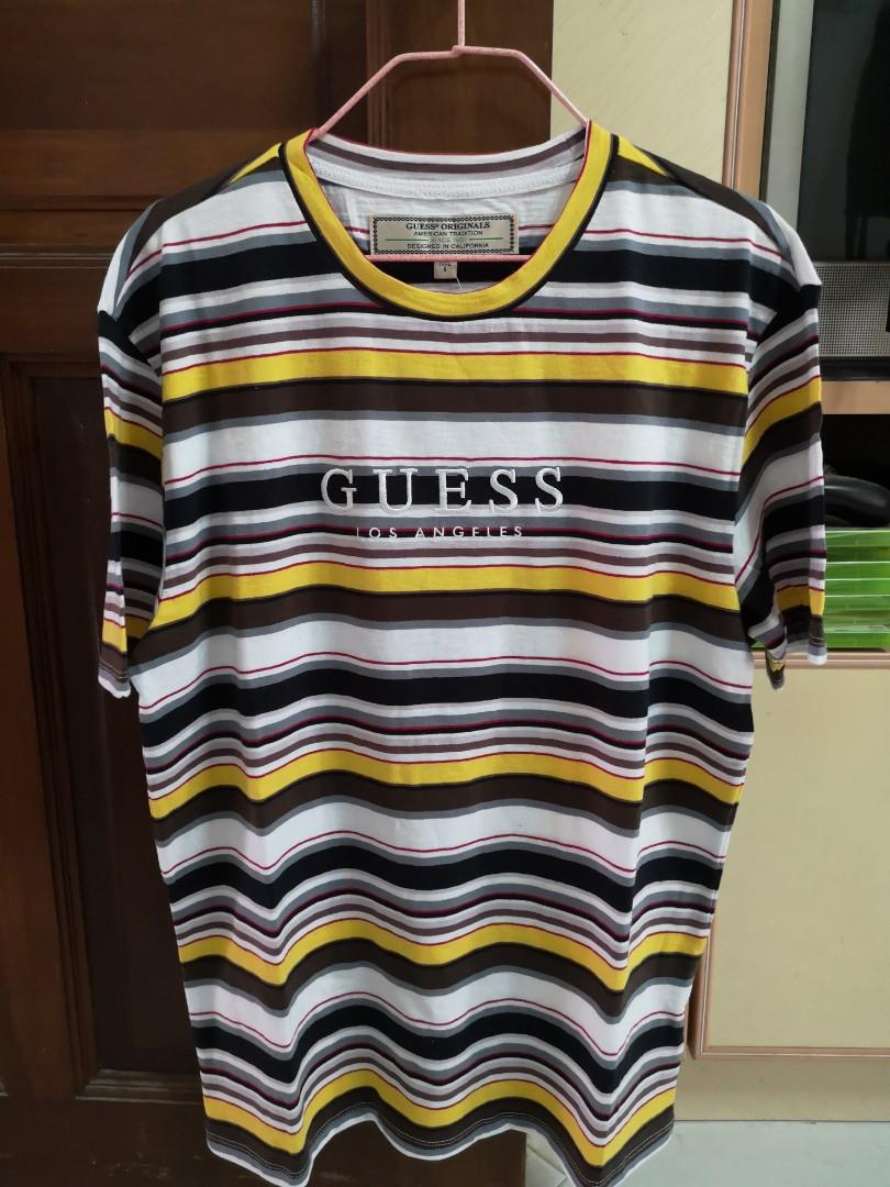 Guess ashton striped tee new arrivals