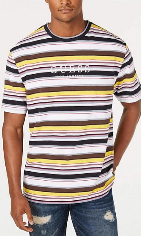 Guess ashton striped tee online