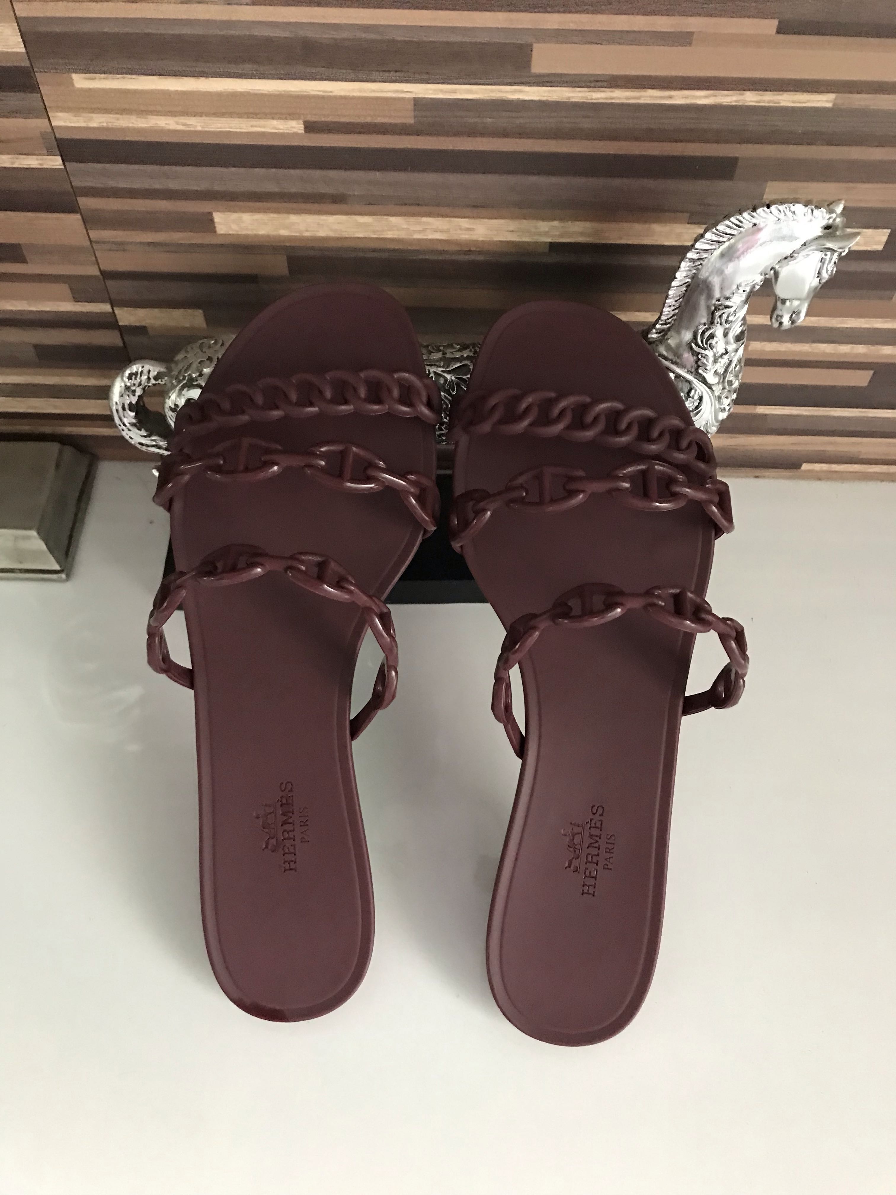 hermes rivage jelly sandals