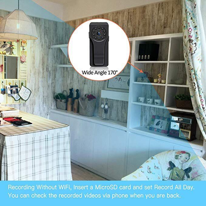 HG307 Mini Hidden Spy Camera Ruidla WiFi Camera Body Camera