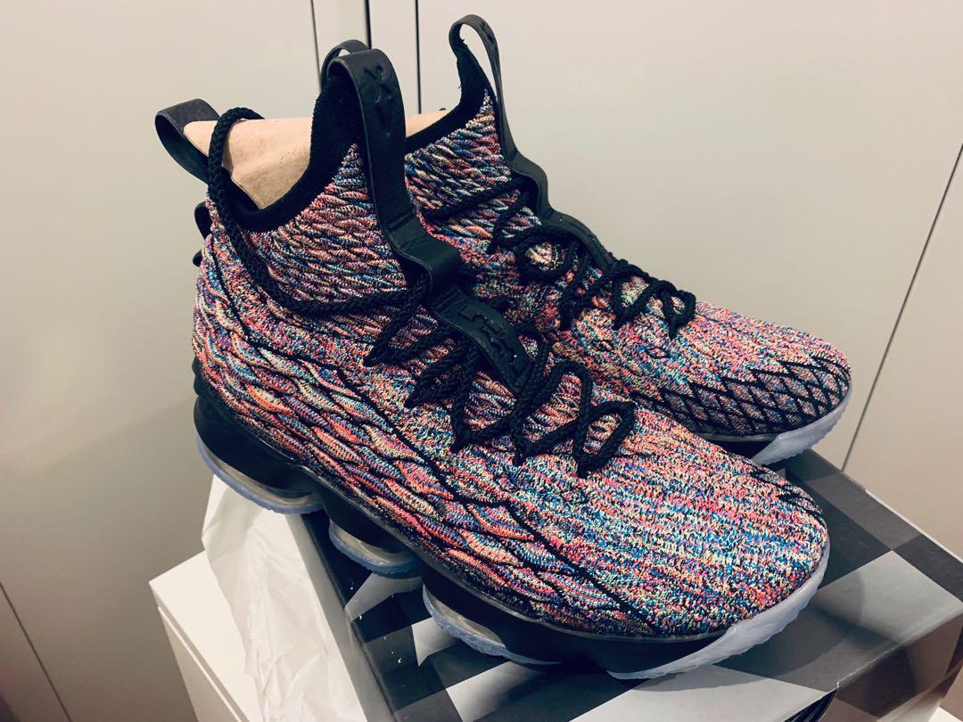 Multicolor lebron 15 sale