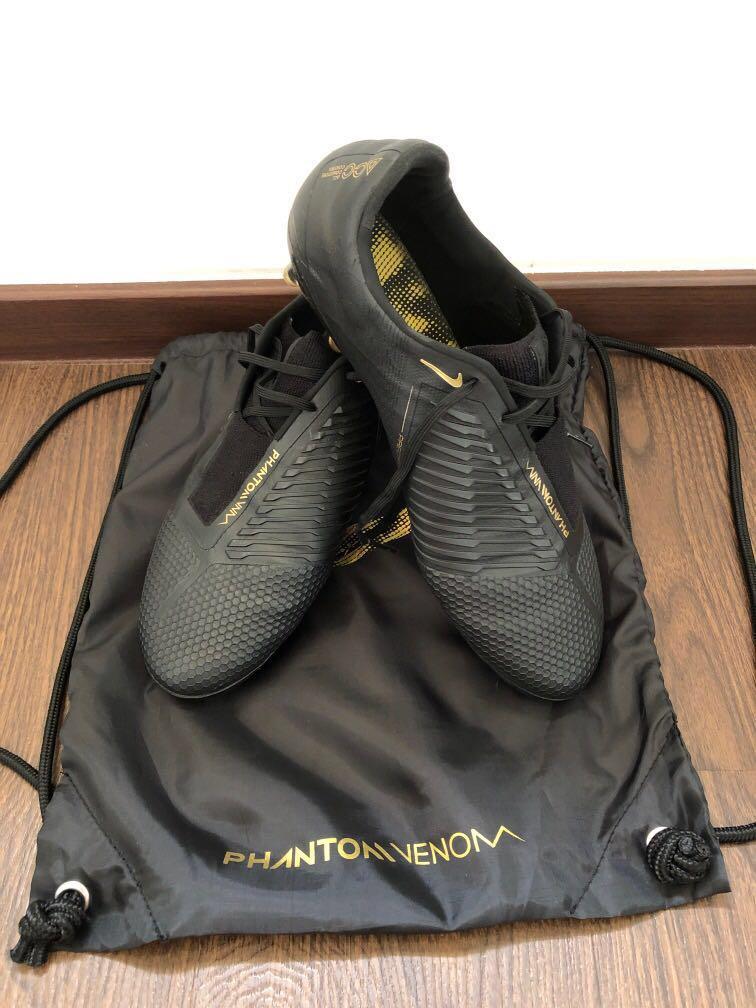 Nike Jr PhantomVNM Academy FG Crimson Black soccerloco