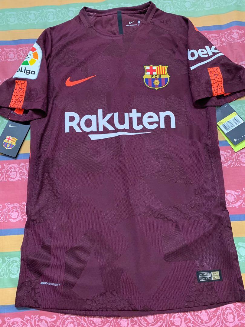 Official NIKE Authentic Barcelona 20172018 3rd kit Player Issue
